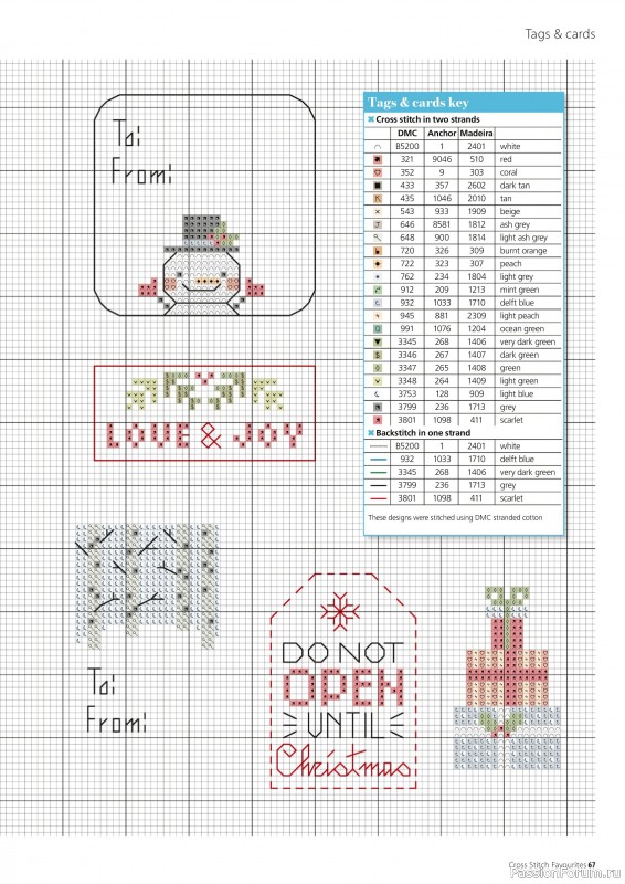 Коллекция вышивки в журнале «Cross Stitch Favourites - Christmas 2023»