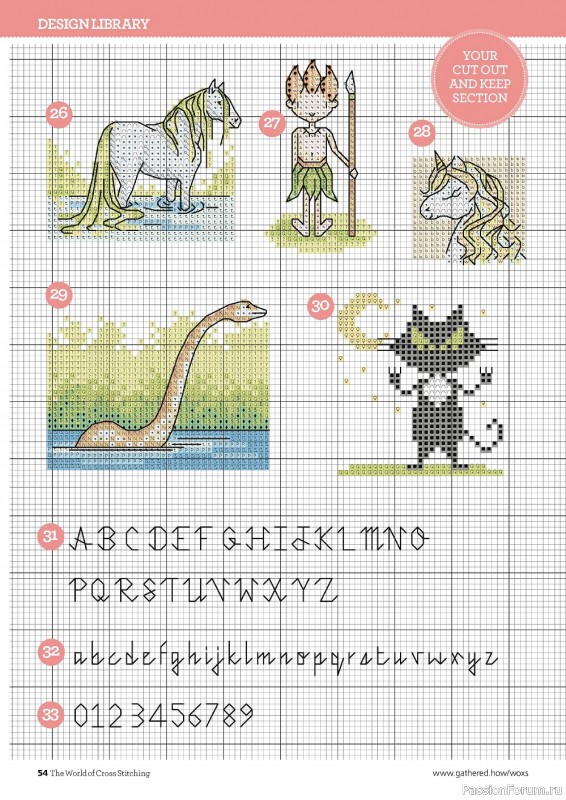 Коллекция вышивки в журнале «The World of Cross Stitching №321 2022»