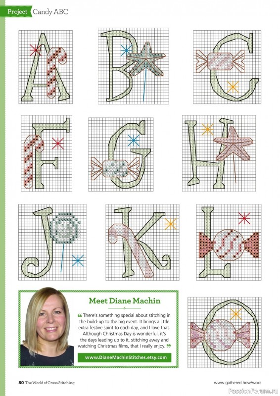 Коллекция вышивки в журнале «The World of Cross Stitching №338 2022»