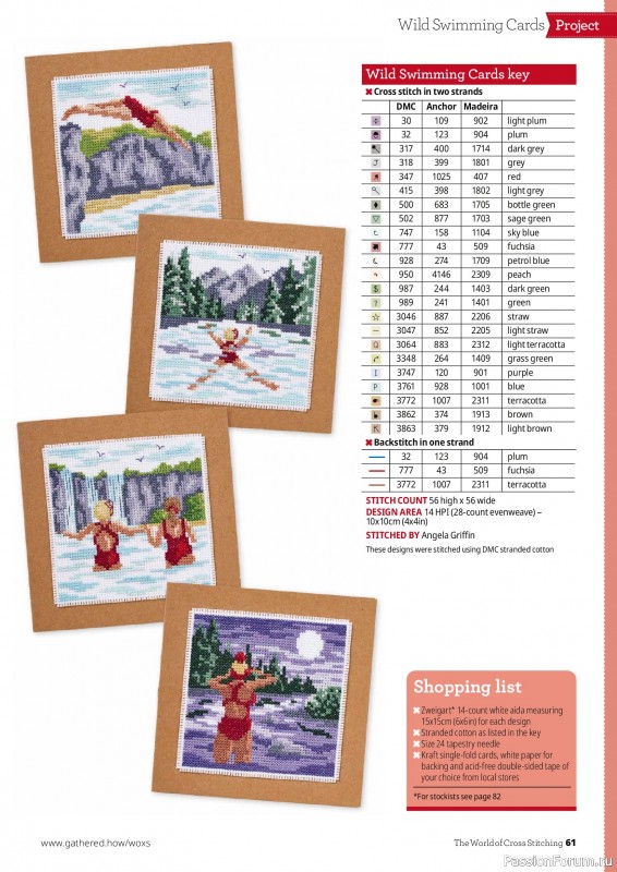 Коллекция вышивки в журнале «The World of Cross Stitching №373 2026»