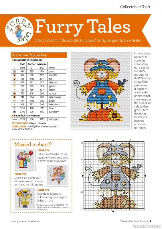 Коллекция вышивки в журнале «The World of Cross Stitching №375 2026»
