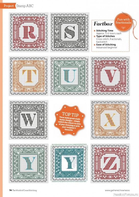 Коллекция вышивки в журнале «The World of Cross Stitching №377 2026»