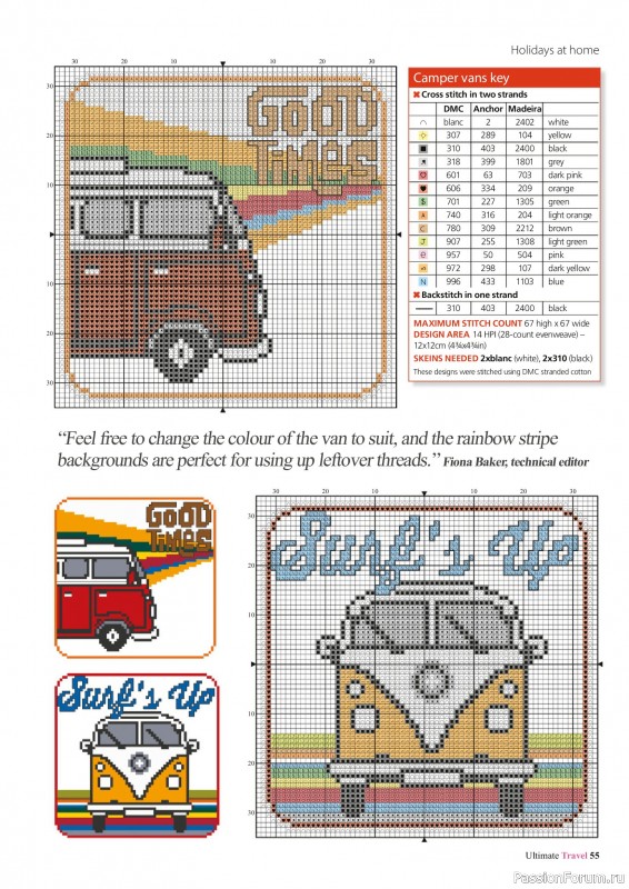 Коллекция вышивки в журнале &laquo;Ultimate Cross Stitch Travel 2026&raquo;