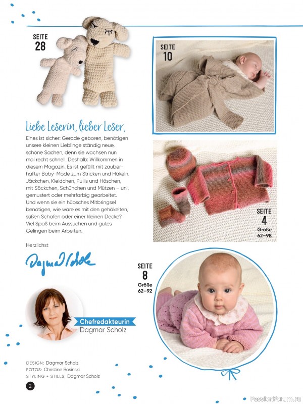 Вязаные модели для детей в журнале «Baby Maschenmode №67 2025»