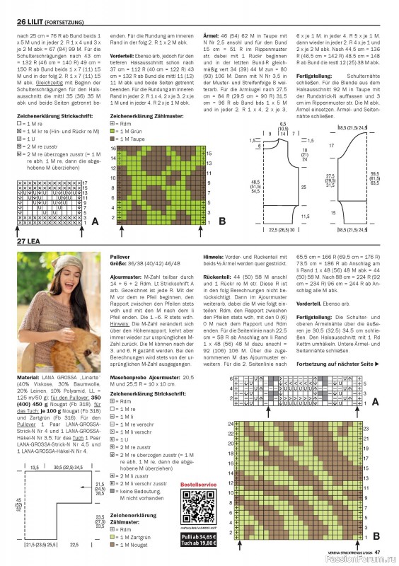 Вязаные модели в журнале «Verena Stricktrends №2 2024»