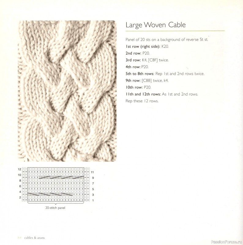 Вязаные проекты в книге &laquo;Cables & Aran Stitches-250 to Knit&raquo;
