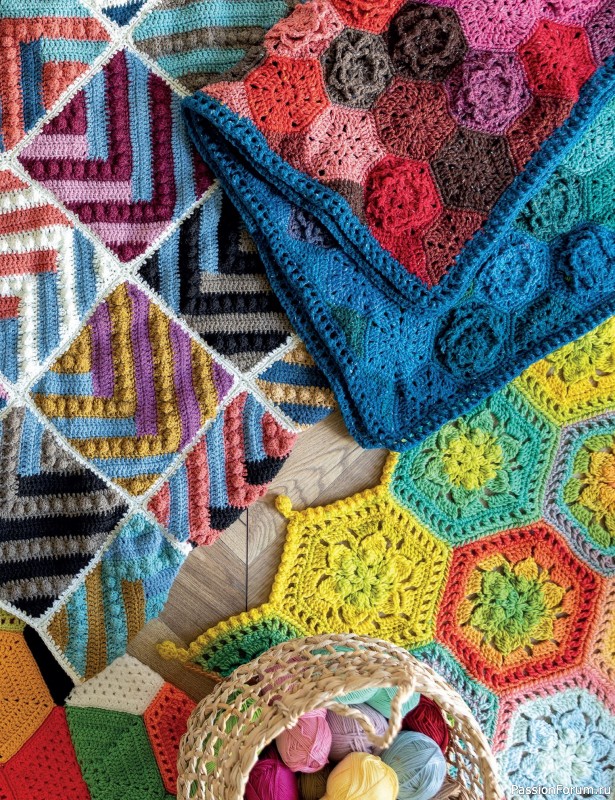 Вязаные проекты в книге «Crochet Modular Blankets»