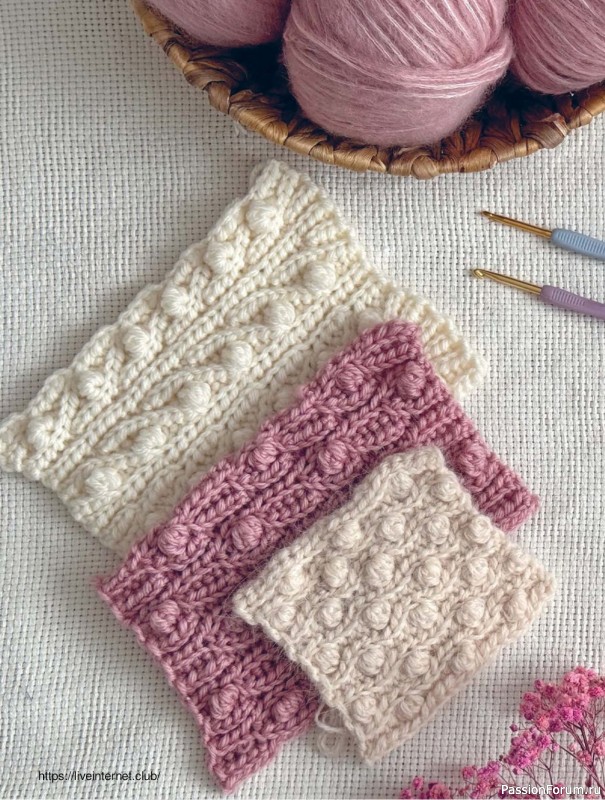 Вязаные проекты в книге «Поперечное вязание крючком от А до Я»