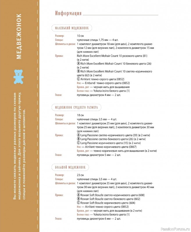 Вязаные проекты в книге &laquo;Шарнирные игрушки на спицах&raquo;.