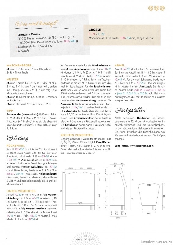 Вязаные проекты в журнале «Einfach Stricken №11 2026»