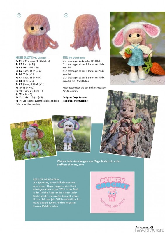 Вязаные проекты в журнале &laquo;Hakeln Best of Amigurumi №25 2026&raquo;