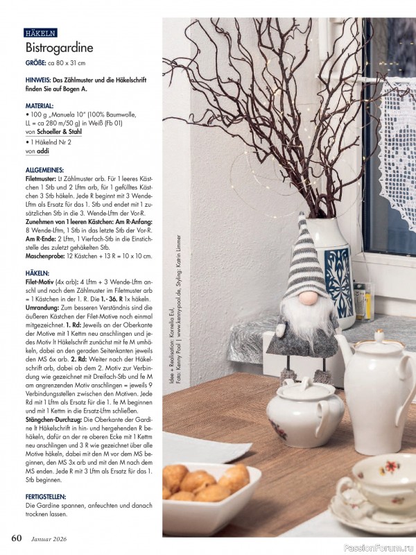 Коллекция проектов для рукодельниц в журнале «Anna Germany №1 2026»