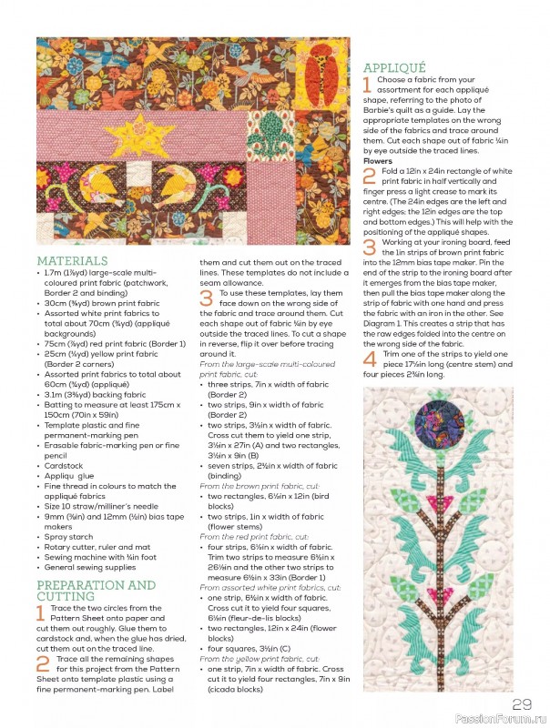 Коллекция проектов для рукодельниц в журнале «Quilters Companion №134 2025»