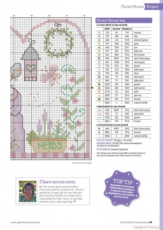Коллекция вышивки в журнале &laquo;The World of Cross Stitching №372 2026&raquo;
