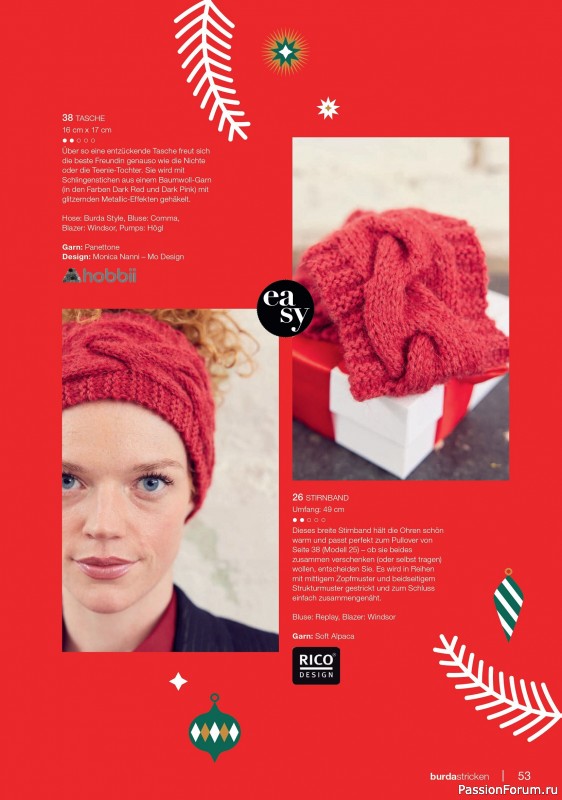Вязаные модели в журнале «Burda Stricken №4 2025»