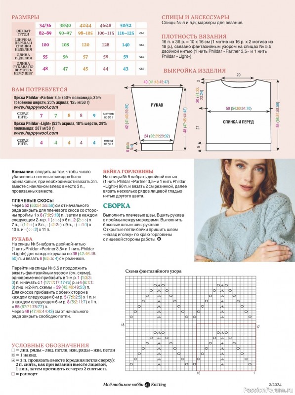 Вязаные модели в журнале «Knitting. Вязание №2 2024»