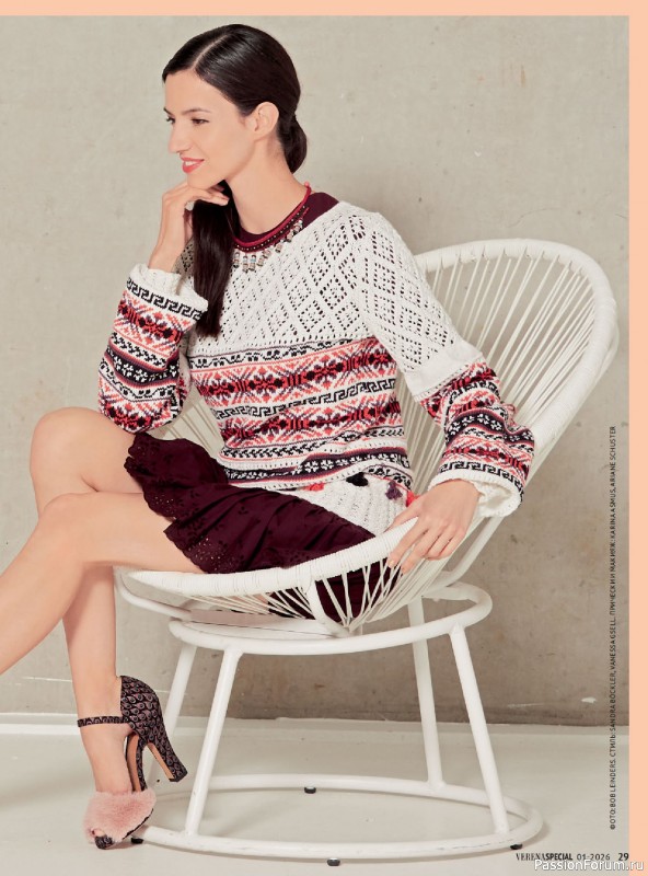 Вязаные модели в журнале &laquo;Модное вязание №1 2026&raquo;