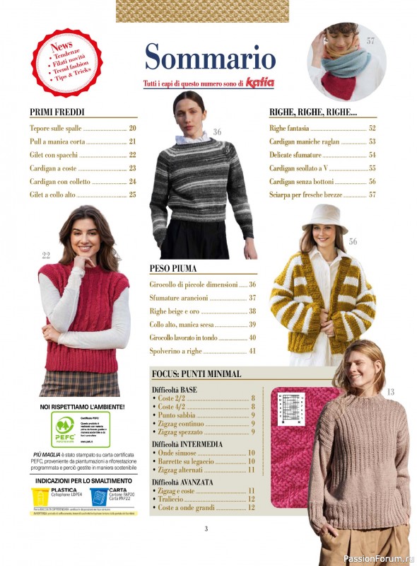 Вязаные модели в журнале «Piu Maglia №55 2026»