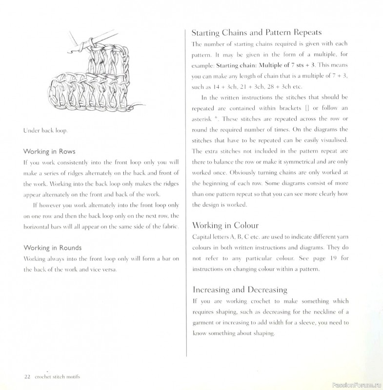 Вязаные проекты в книге &laquo;Crochet Stitch Motifs&raquo;.