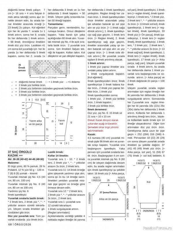 Вязаные проекты в журнале &laquo;Burda Orgu №2 2026&raquo;