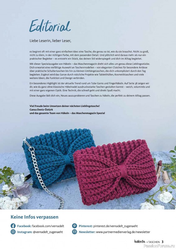 Вязаные проекты в журнале &laquo;Hakeln Spezial №2 2026 - Taschen&raquo;