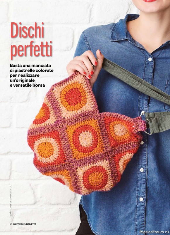 Вязаные проекты в журнале «Motivi all'Uncinetto Borse - Dicembre 2025-Gennnaio 2026»