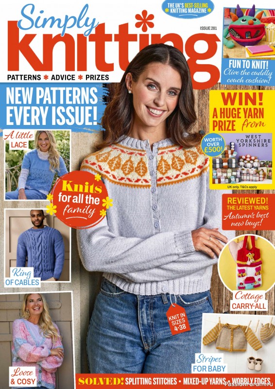 Вязаные проекты в журнале «Simply Knitting №281 2026»