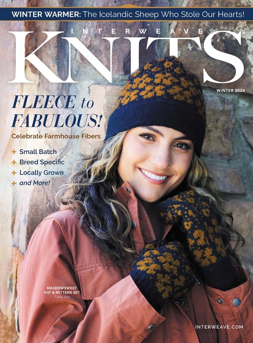 Вязаные модели в журнале «Interweave Knits - Winter 2024»
