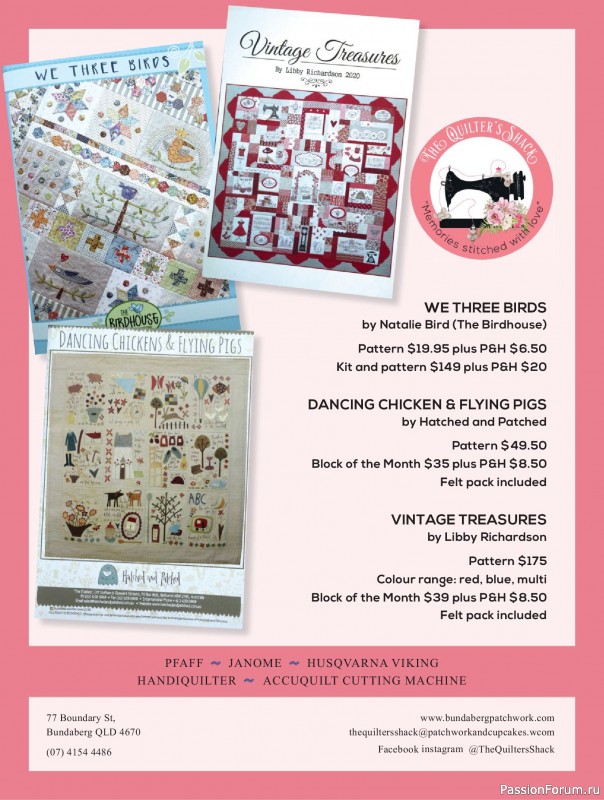 Коллекция проектов для рукодельниц в журнале «Great Australian Quilts №16 2025»