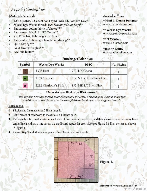 Коллекция вышивки в журнале «Punch Needle & Primitive Stitcher - Spring 2025»