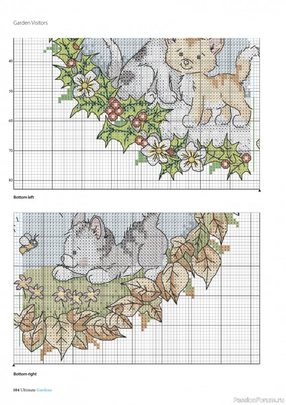 Коллекция вышивки в журнале «Ultimate Cross Stitch Gardens 2026»
