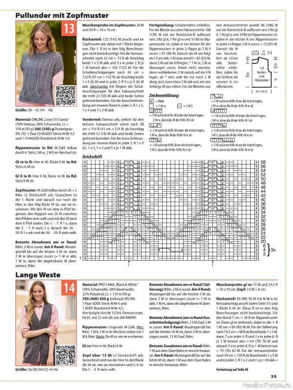 Вязаные модели в журнале «Sabrina №10 2025 German»