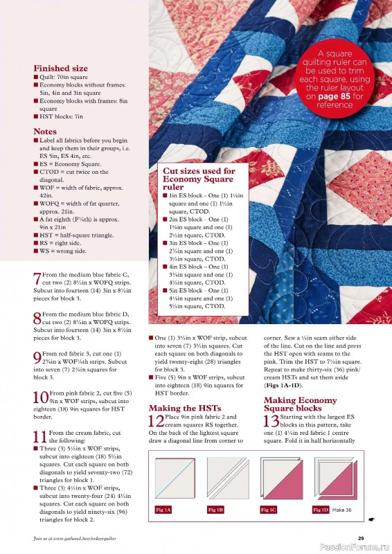 Коллекция проектов для рукодельниц в журнале «Todays Quilter №126 2025»