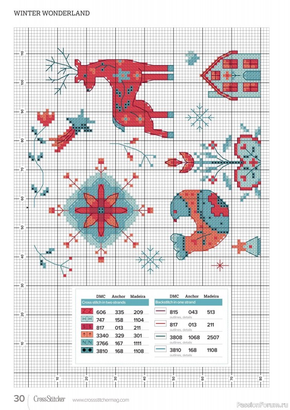 Коллекция вышивки в журнале «CrossStitcher №389 2022»