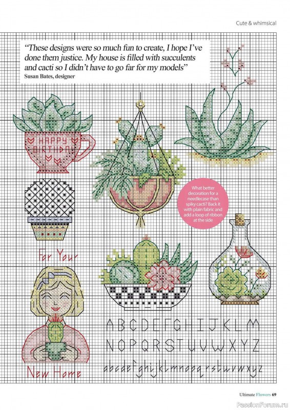 Коллекция вышивки в журнале «Ultimate CrossStitch Flowers - 2025»
