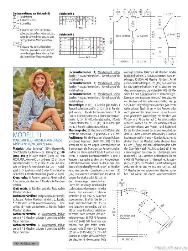 Вязаные модели спицами в журнале «Maschen Kreativ №10 2023»