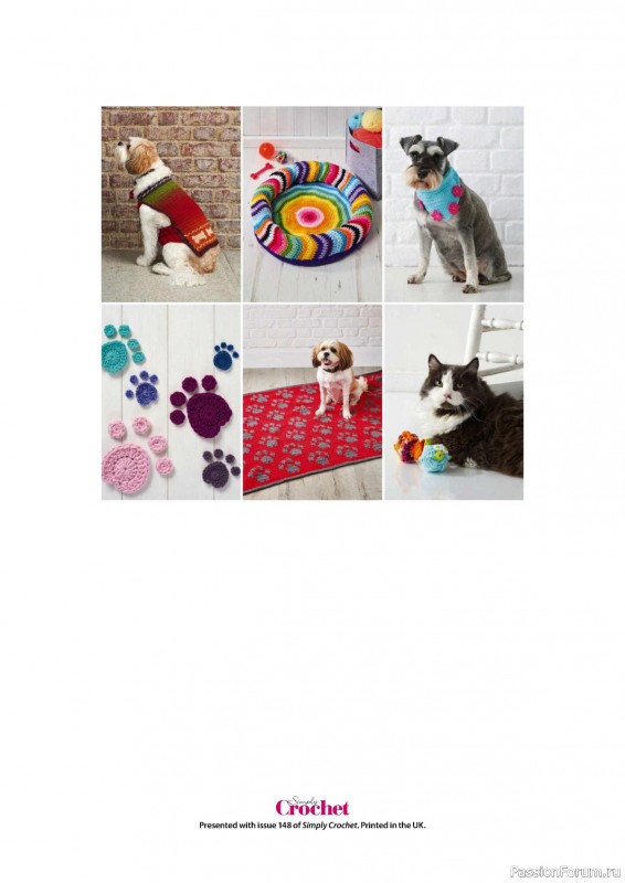 Вязаные проекты крючком в журнале «Simply Crochet №148 2024»