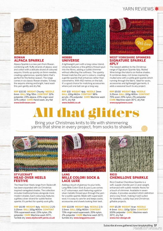 Вязаные проекты крючком в журнале «Simply Knitting №270 2025»