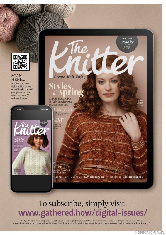 Вязаные проекты спицами в журнале «The Knitter №189 2023»