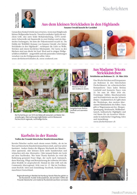 Вязаные проекты спицами в журнале &laquo;The Knitter №80 2026 Germany&raquo;