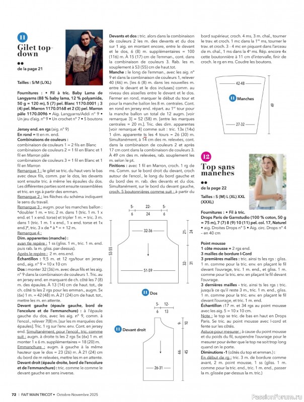 Вязаные проекты в журнале &laquo;Fait Main Tricot №57 2025&raquo;