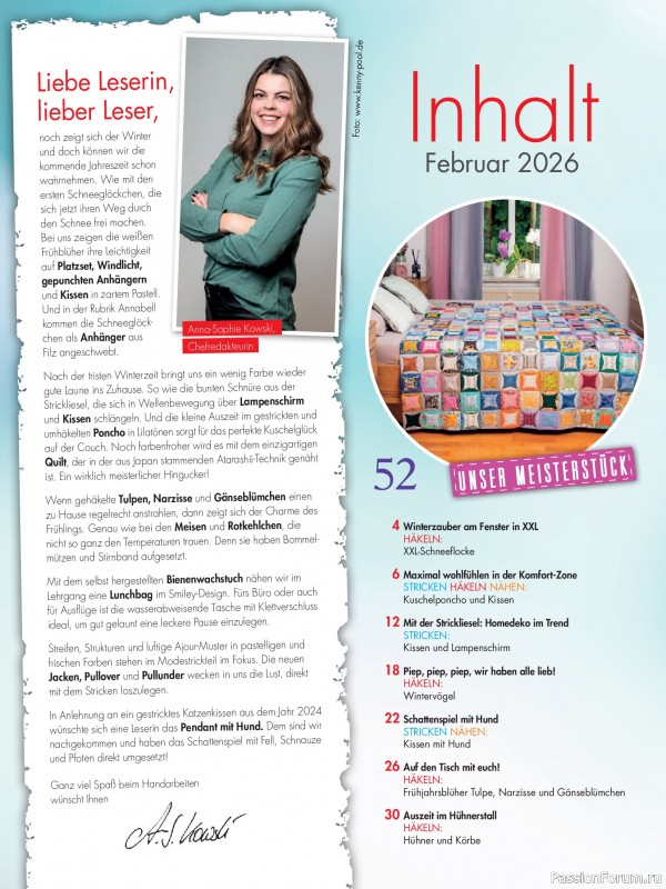 Коллекция проектов для рукодельниц в журнале &laquo;Anna №2 2026&raquo;