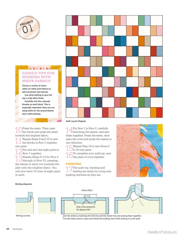 Коллекция проектов для рукодельниц в журнале «Australian Homespun - October-November 2025»