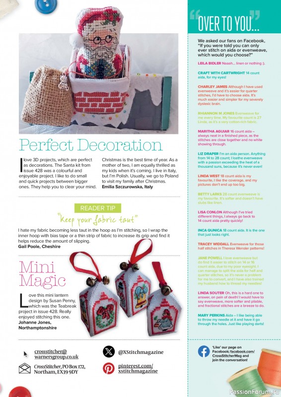Коллекция вышивки в журнале «CrossStitcher №430 2025»