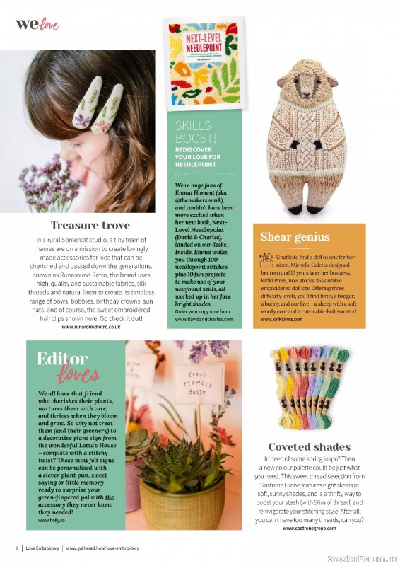 Коллекция вышивки в журнале «Love Embroidery №63 2025»