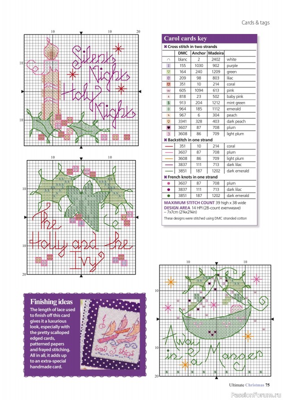 Коллекция вышивки в журнале «Ultimate CrossStitch - Christmas 2025»