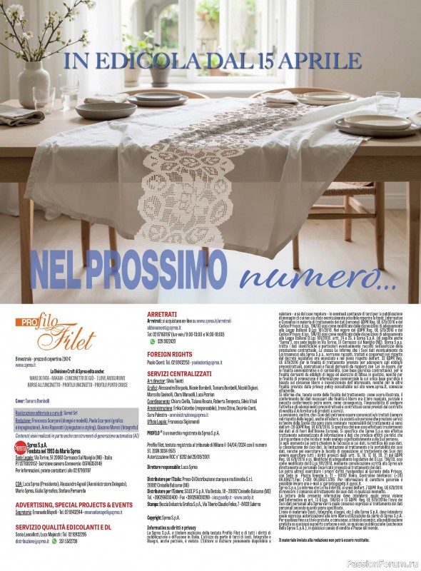 Вязаные проекты крючком в журнале «Profilo Filet №11 2026»