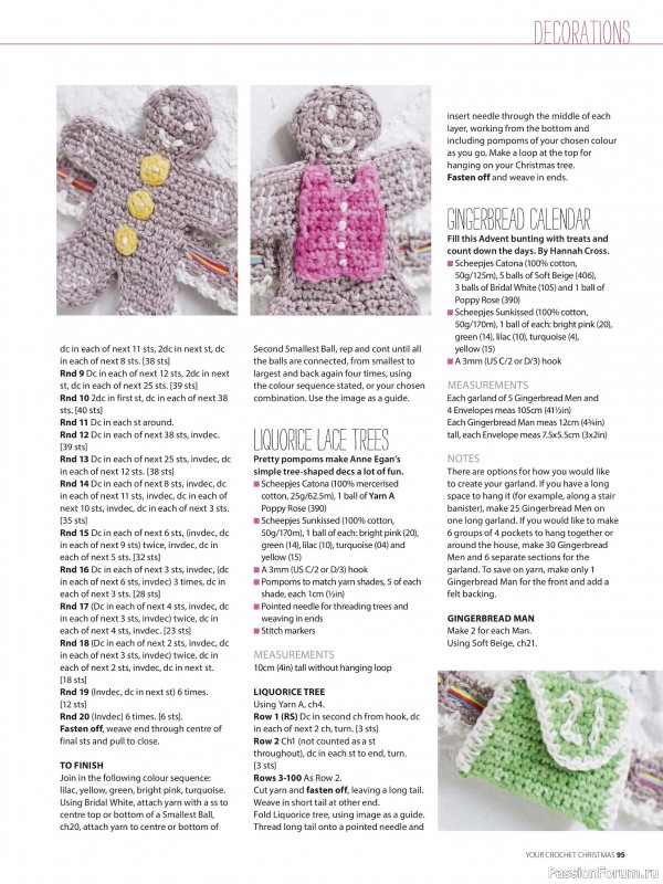 Вязаные проекты крючком в журнале «Your Crochet Christmas - 2025»