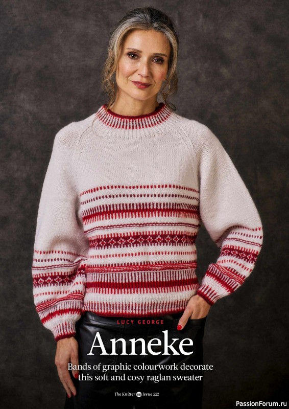 Вязаные проекты спицами в журнале «The Knitter №222 2025»