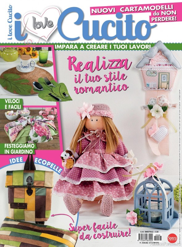 Коллекция проектов для рукодельниц в журнале «i Love Cucito №46 2022»